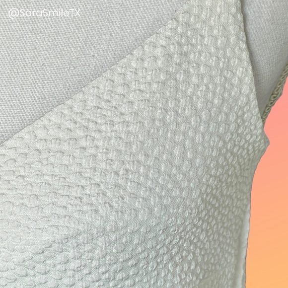 ANTHROPOLOGIE - RD Style - Boho White Pebbled Faux Wrap Camisole - NWOT - Picture 2 of 14